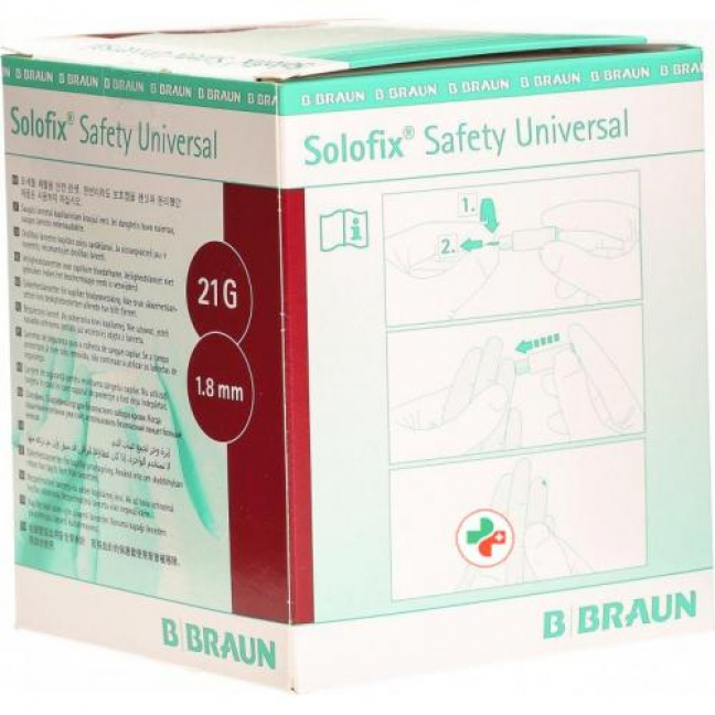 Solofix Safety Universal Einmallanzetten 21Gx1.8мм 200 штук