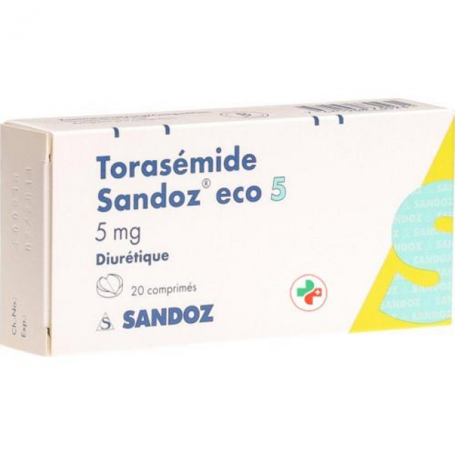 Торасемид Сандоз ЭКО 5 мг 20 таблеток