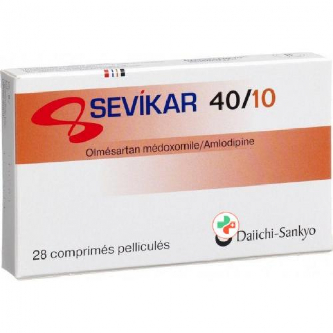 Севикар 40/10 мг 28 таблеток покрытых оболочкой 