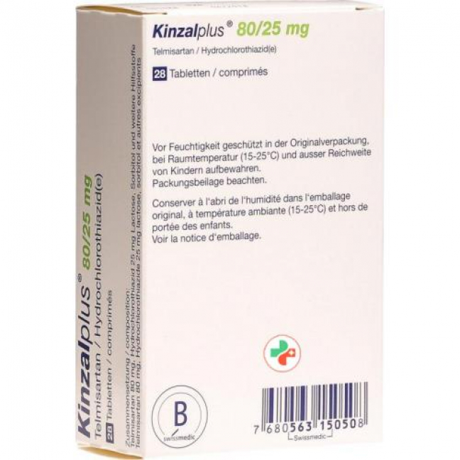Кинзалплюс 80/25 мг 28 таблеток