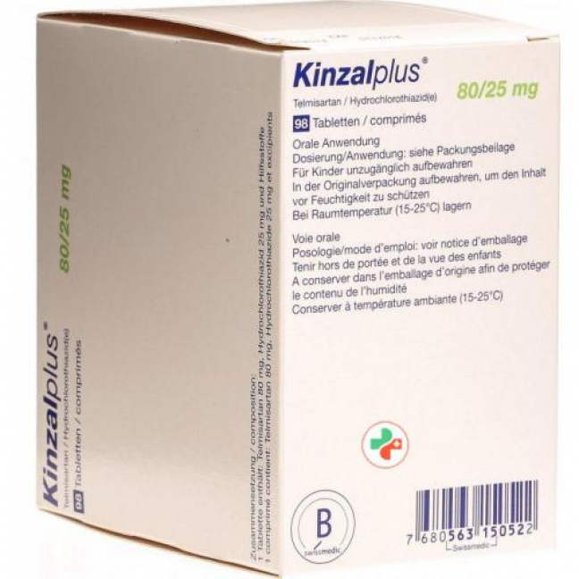 Кинзалплюс 80/25 мг 98 таблеток