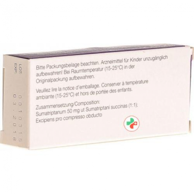 Суматриптан Хельвефарм 50 мг 6 таблеток покрытых оболочкой 
