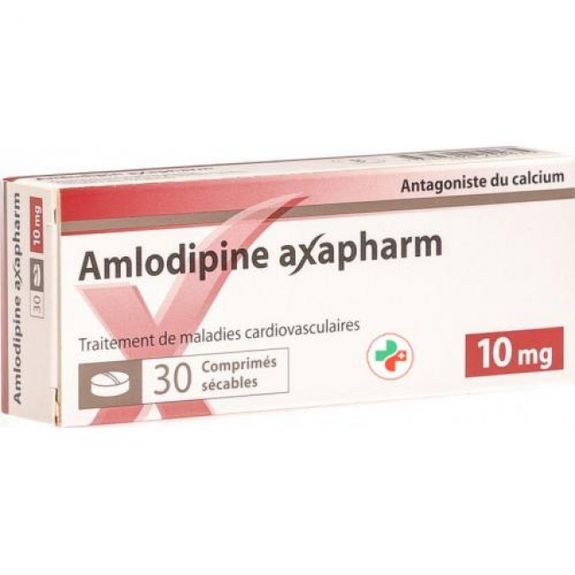 Aмлoдипин Аксафарм 10 мг 30 таблеток