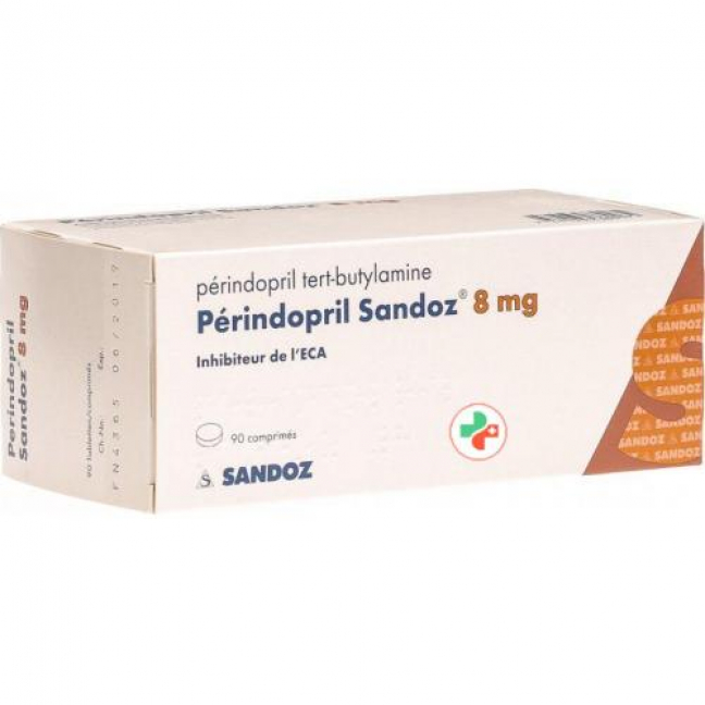Периндоприл Сандоз 8 мг 90 таблеток