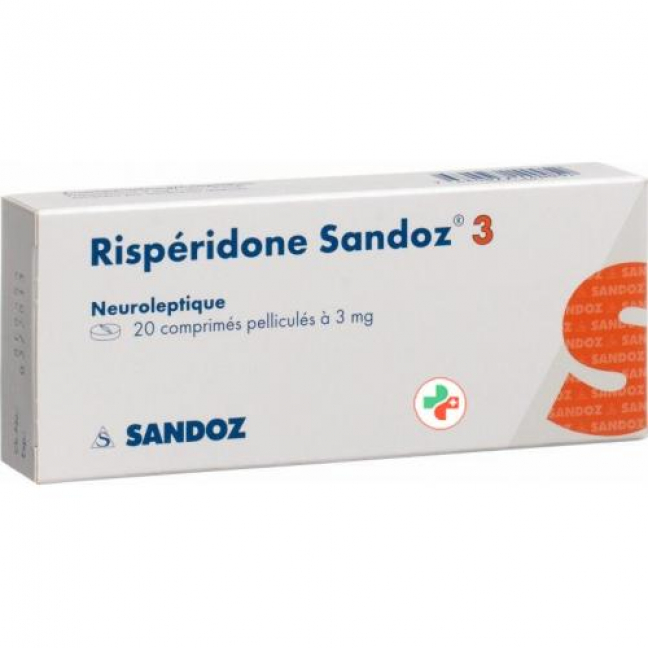 Рисперидон Сандоз 3 мг 20 таблеток покрытых оболочкой