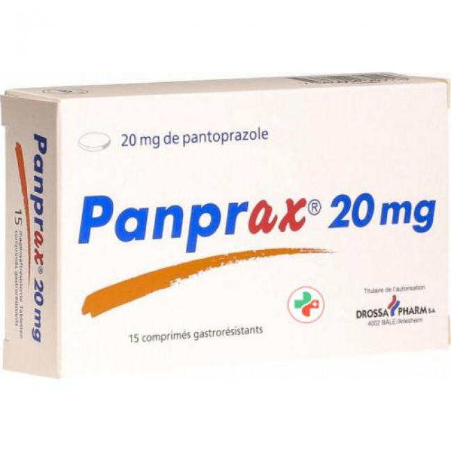 Панпракс 20 мг 15 таблеток покрытых оболочкой 