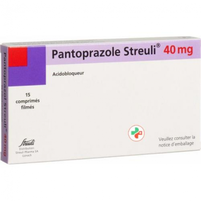 Пантопразол Штройли 40 мг 15 таблеток покрытых оболочкой