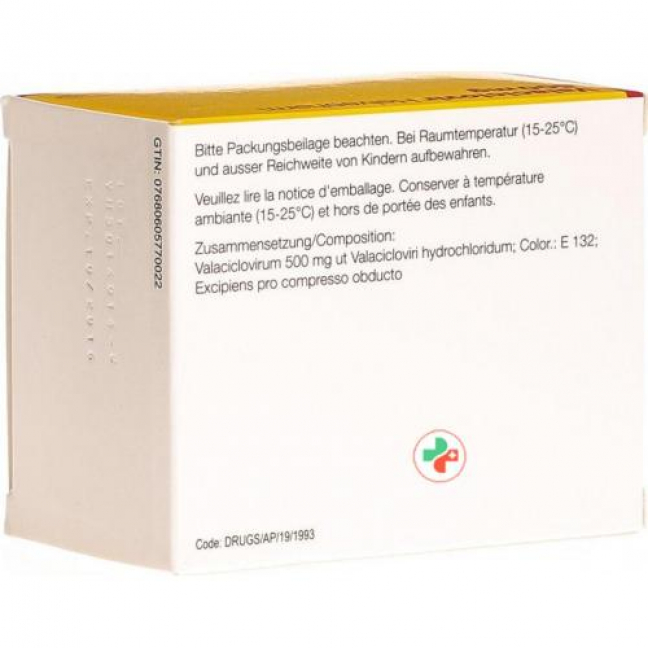 Valaciclovir Helvepharm 500 mg 30 filmtablets