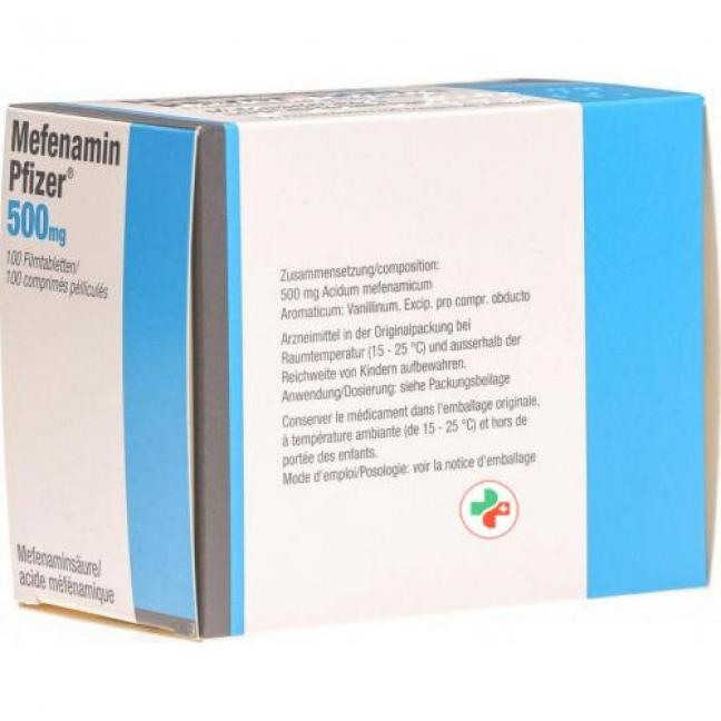 Мефенамин Пфайзер 500 мг 100 таблеток покрытых оболочкой