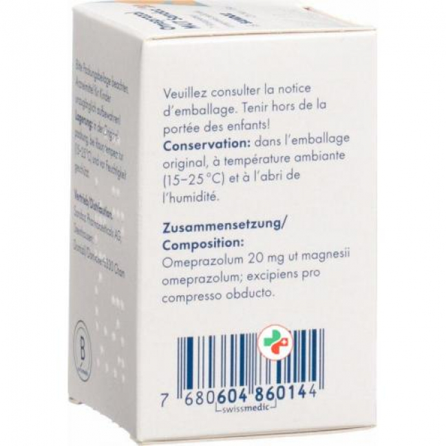 Omeprazol Mut Sandoz 20 mg 7 filmtablets