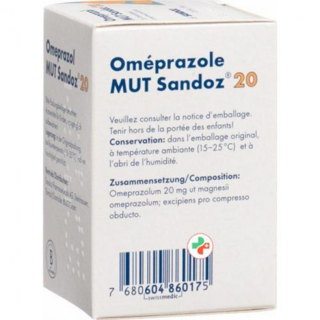 Омепразол Мут Сандоз 20 мг 56 таблеток покрытых оболочкой