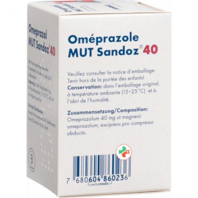 Омепразол Мут Сандоз 40 мг 28 таблеток покрытых оболочкой