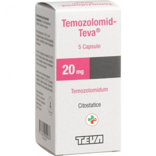 Темозоломид Тева 20 мг 5 капсул