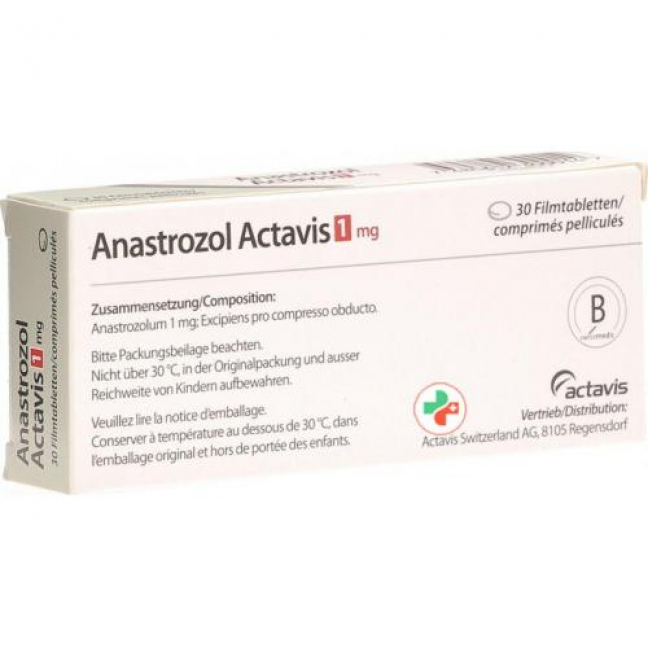 Анастрозол Актавис 1 мг 30 таблеток покрытых оболочкой