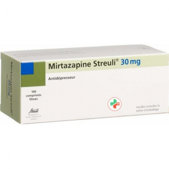 Миртазапин Штройли 30 мг 100 таблеток покрытых оболочкой 