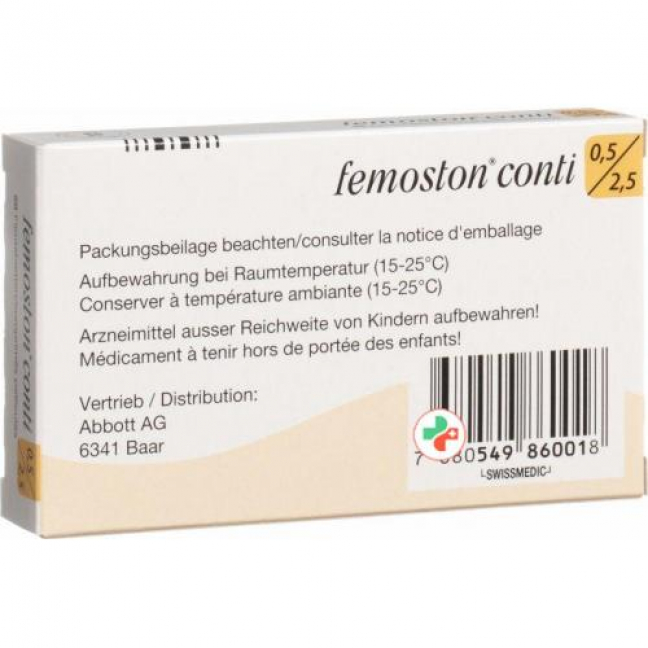 Фемостон Конти 0,5/2,5 мг 28 таблеток покрытых оболочкой 