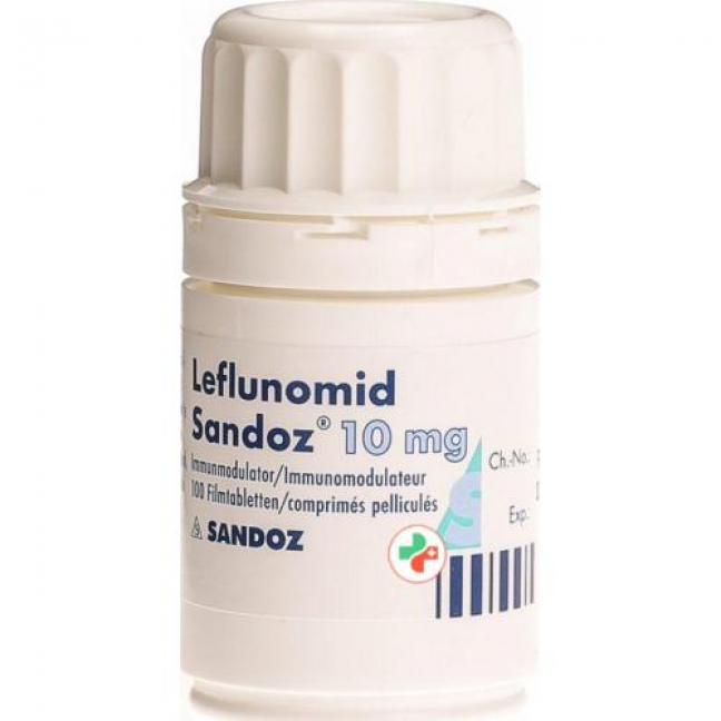 Лефлуномид Сандоз 10 мг 100 таблеток покрытых оболочкой 