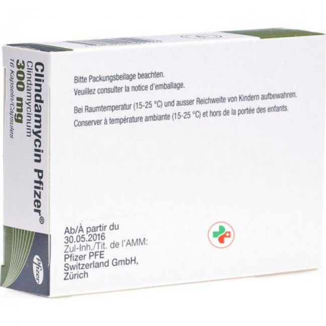 Клиндамицин Пфайзер 300 мг 16 капсул 