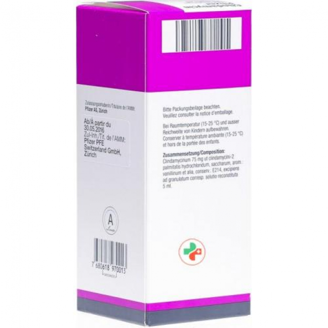 Clindamycin Pfizer 75 mg/5 ml Granulat 80 ml