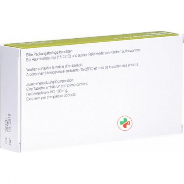 Фексофенадин Зентива 180 мг 10 таблеток покрытых оболочкой  