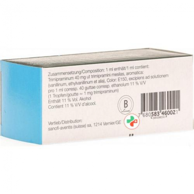 Тримипрамин Зентива капли 40 мг/мл 30 мл