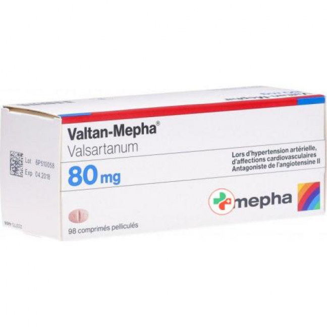 Валтан Мефа 80 мг 98 таблеток покрытых оболочкой  