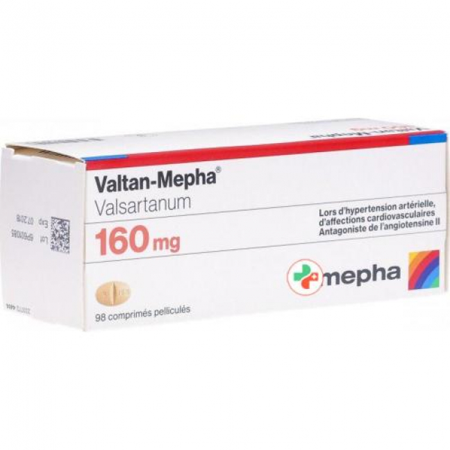 Валтан Мефа 160 мг 98 таблеток покрытых оболочкой  