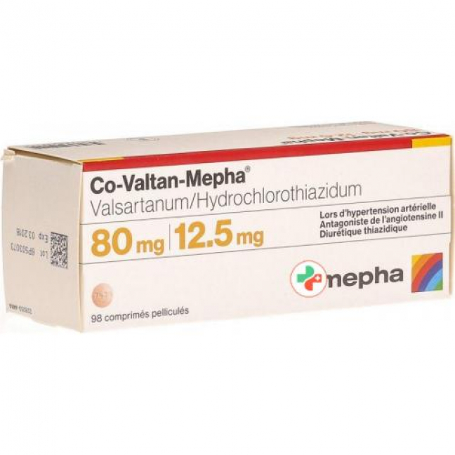 Ко-Валтан Мефа 80/12,5 мг 98 таблеток покрытых оболочкой  