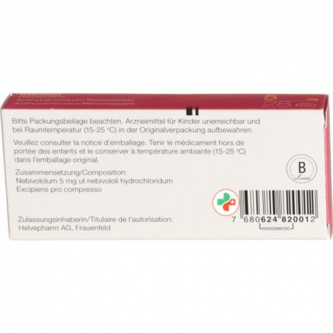 Небиволол Хелвефарм 5 мг 28 таблеток