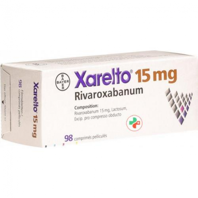 Ксарелто 15 мг 98 таблеток покрытых оболочкой 