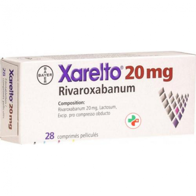Ксарелто 20 мг 28 таблеток покрытых оболочкой 