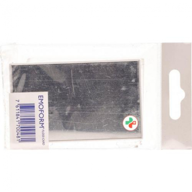 Emoform Floss Card Zahnseide 40m Gewachst Mint