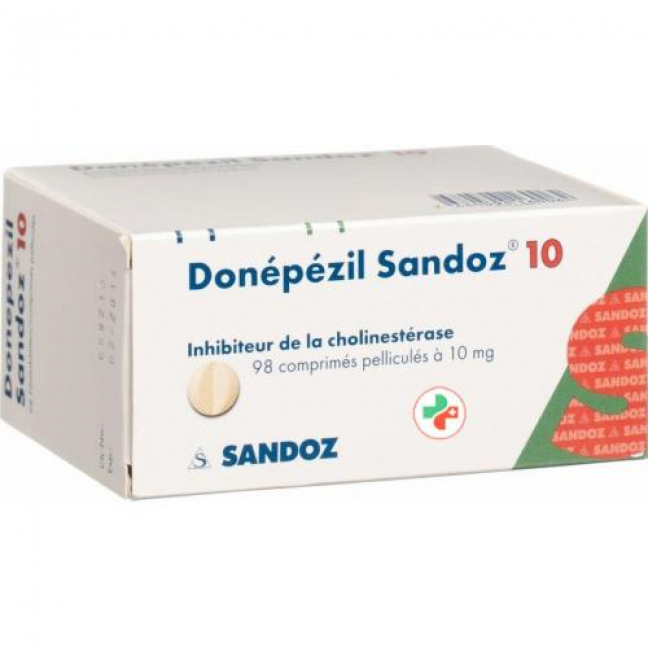 Донепезил Сандоз 10 мг 98 таблеток покрытых оболочкой