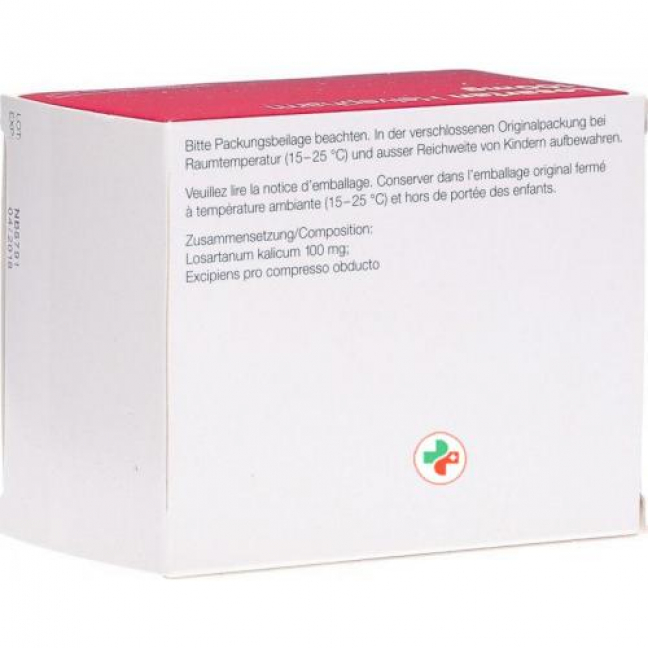 Losartan Helvepharm 100 mg 98 filmtablets