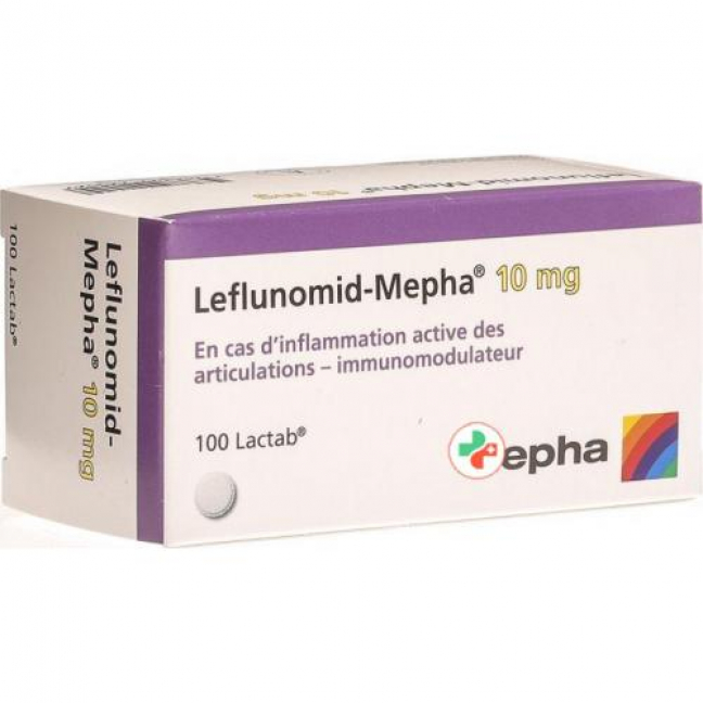 Лефлуномид Мефа 10 мг 100 таблеток покрытых оболочкой 