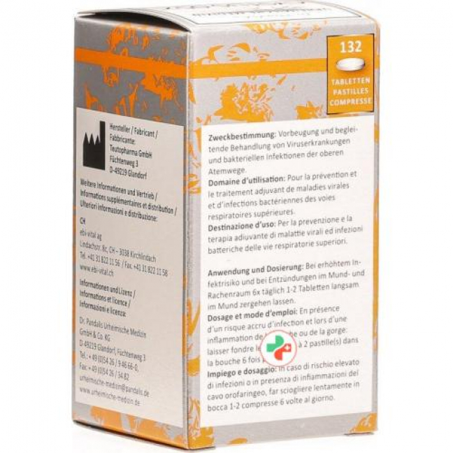 Цистус 052 Инфектблокер мед-апельсин 132 таблетки