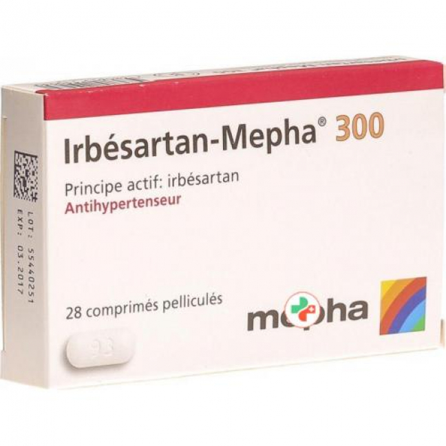 Ирбесартан Мефа 300 мг 28 таблеток покрытых оболочкой