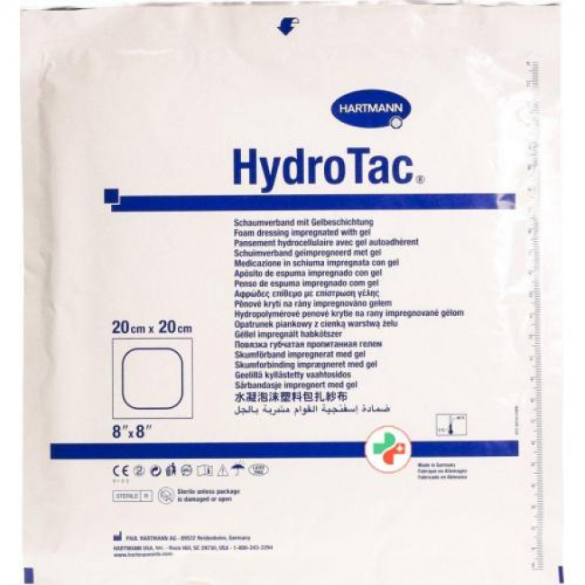 Hydrotac повязка для ран 20x20см стерильный 3 штуки