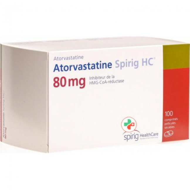 Аторвастатин Спириг 80 мг 100 таблеток покрытых оболочкой