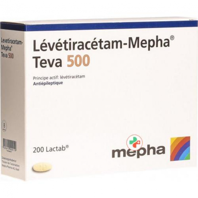 Леветирацетам Мефа Тева 500 мг 200 таблеток покрытых оболочкой