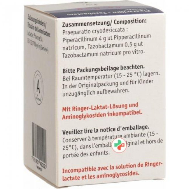 Пиперациллин-Тазобактам Лабатек cухое вещество 4,5 г 1 флакон