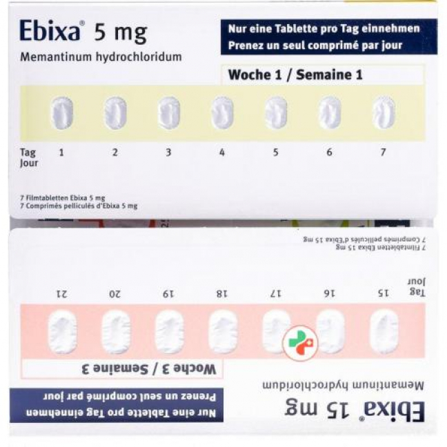 Ebixa Starter Pack 7 X 5, 7 X 10, 7X 15, 7 X 20 mg 28 Kaps