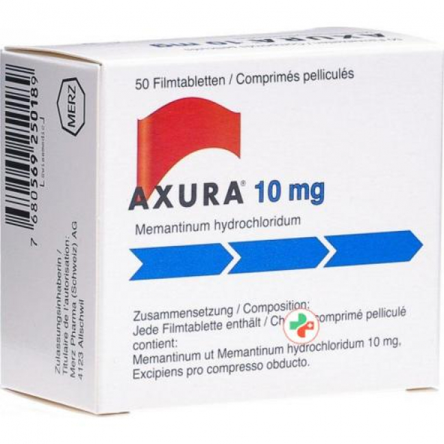 Аксура 10 мг 50 таблеток покрытых оболочкой  