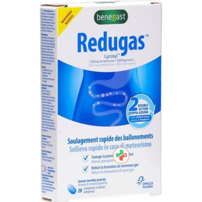 Бенегаст Редугаз 20 жевательных таблеток 