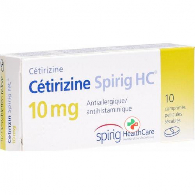 Цетиризин Спириг 10 мг 10 таблеток покрытых оболочкой
