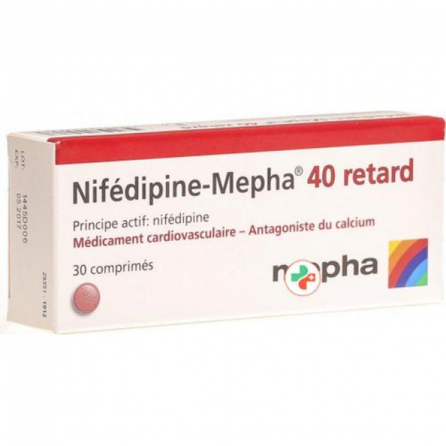 Нифедипин Мефа Ретард 40 мг 30 матрикс таблеток 
