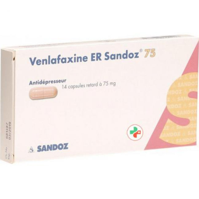 Венлафаксин ER Сандоз 75 мг 14 ретард капсул  