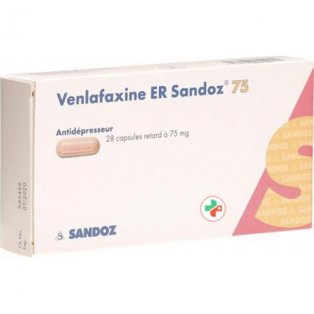 Венлафаксин ER Сандоз 75 мг 28 ретард капсул 