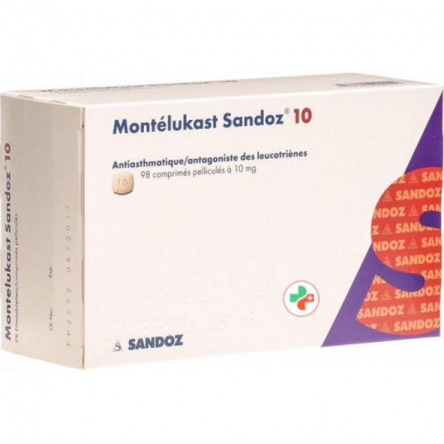 Монтелукаст Сандоз 10 мг 98 таблеток покрытых оболочкой