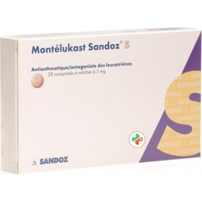 Монтелукаст Сандоз 5 мг 28 жевательных таблеток